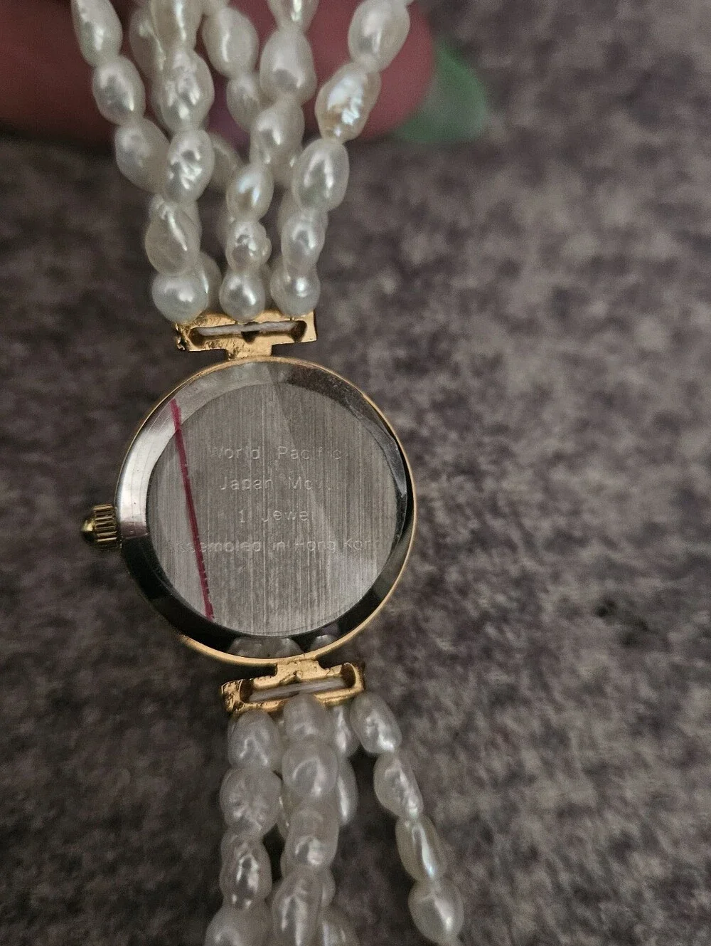 World Pacific - Abalone Dial Pearl Multi-Strand Watch - Gold Tone